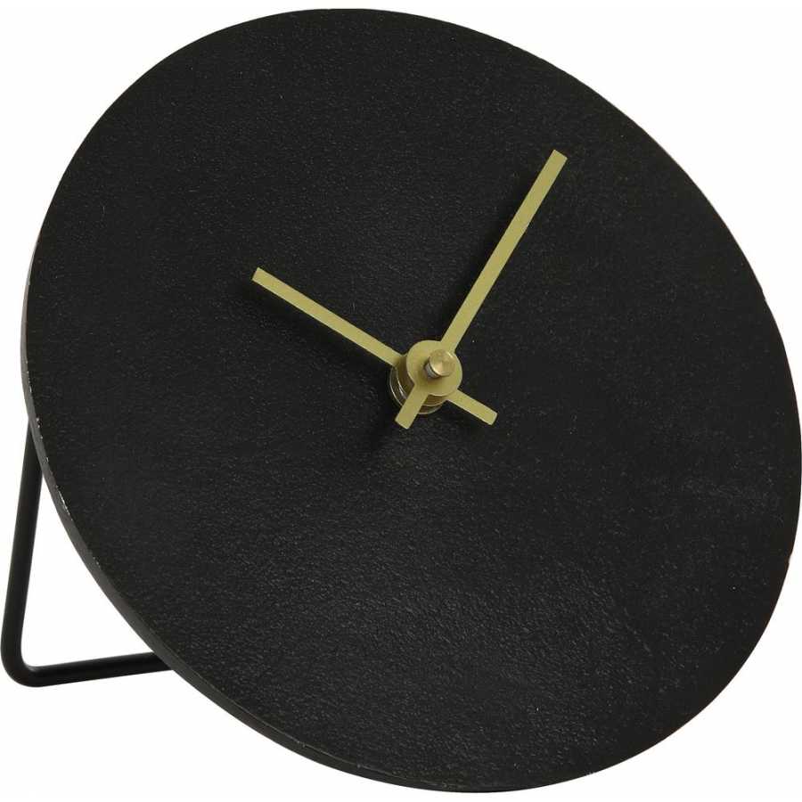 Light and Living Licola Table Clock - Black